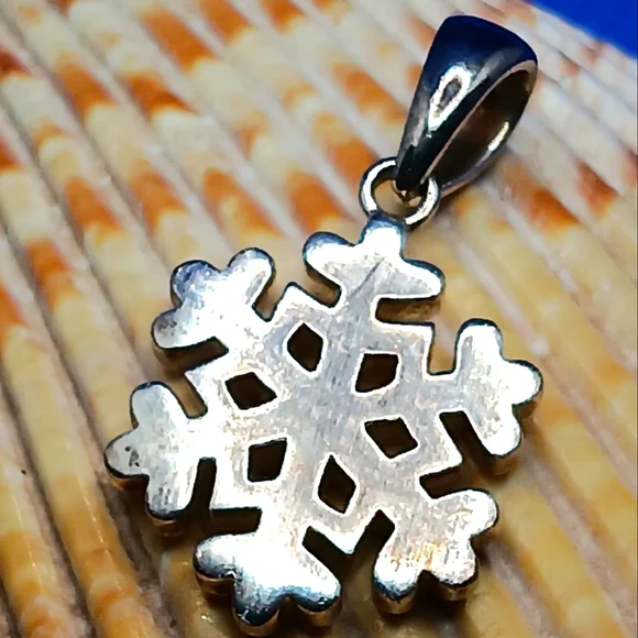 Snowflake Sterling Silver Pendant Katarina Witt - Picture 13 of 13